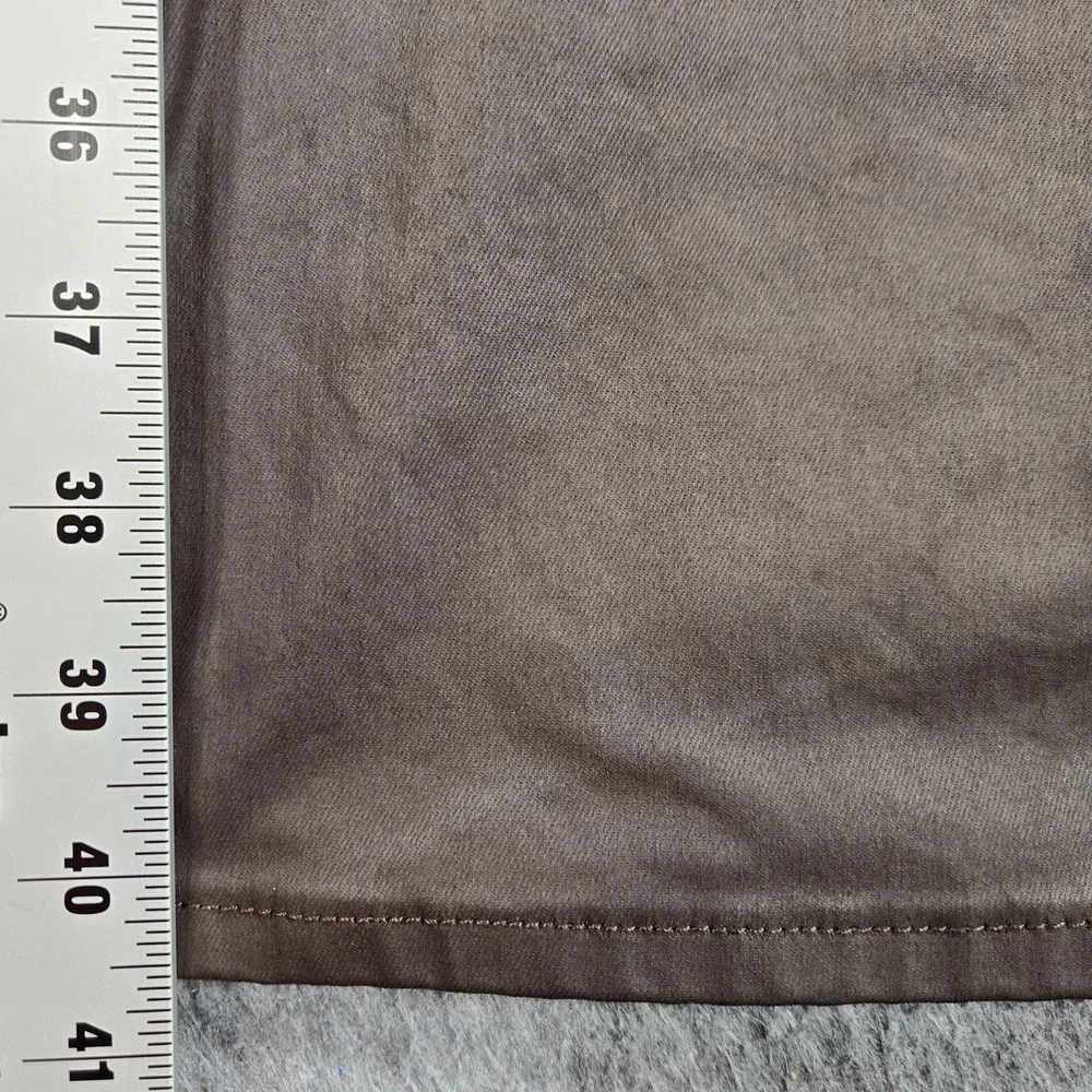 BoohooMAN Brand Pants Mens 36x30 Brown Chino Denim Straight Leg Casual Fit